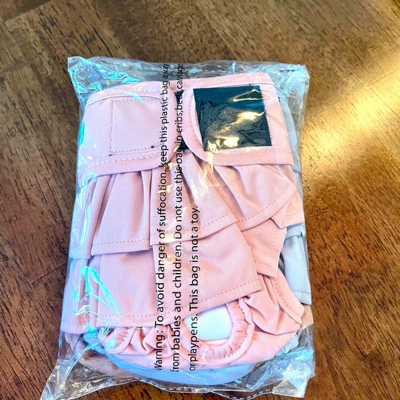 Set of 3 NWT Puppy Dog Reusable Diapers Size Small Ruffle Butt So Sweet! - Picture 1 of 4